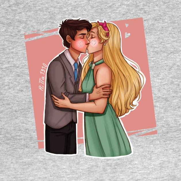 Star and Marco first kiss by ritta1310